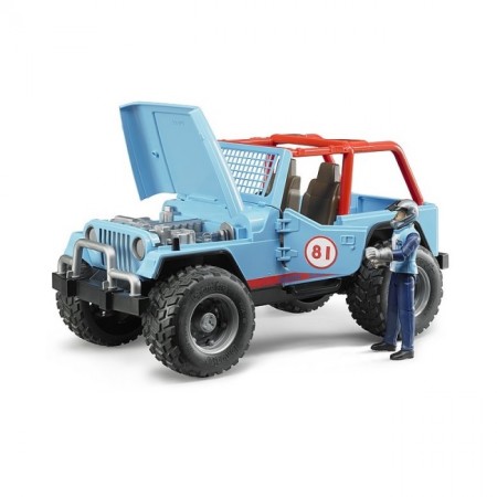 bruder ブルーダー JEEP クロスカントリーレーサー(フィギュア付き)BLUE 02541