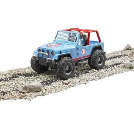 bruder ブルーダー JEEP クロスカントリーレーサー(フィギュア付き)BLUE 02541